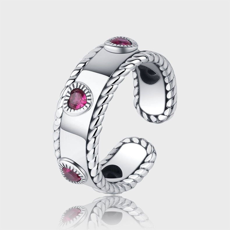 Mobile Castle 925 Silver Adjustable Men's And Women's Rings