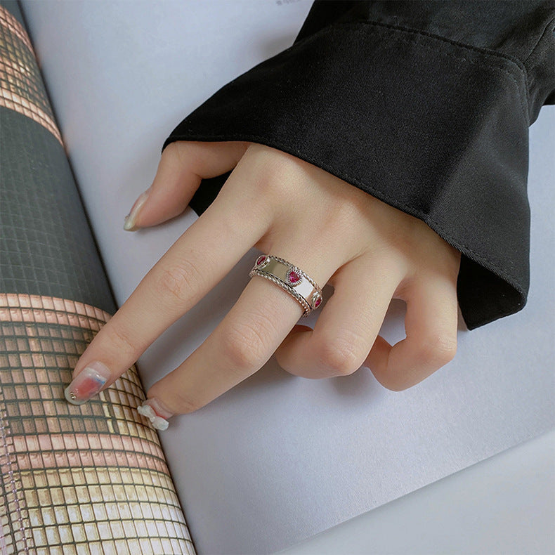 Mobile Castle 925 Silver Adjustable Men's And Women's Rings